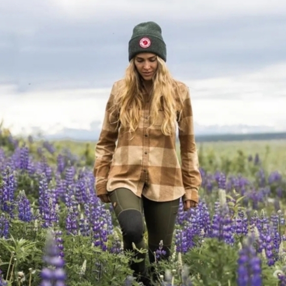 Fjallraven Tops - Fjallraven Women's Canada Shirt Relaxed Fit Button Down Plaid Flannel Outdoor